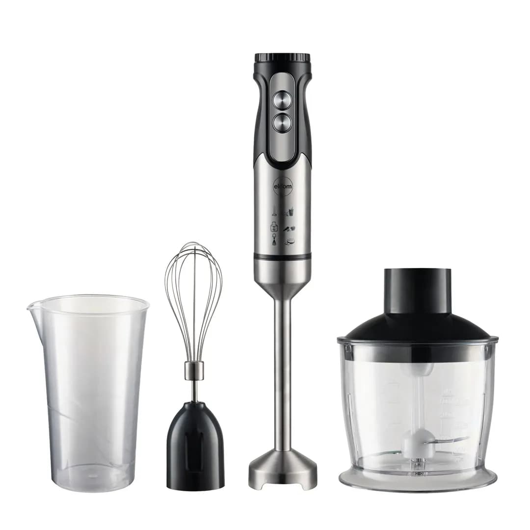 Eldom BLENDER WIELOFUNKCYJNY BL250 VEXI 800W CZARNO-SREBRNY METALOWA KOŃCÓWKA DO ROZDRABNIANIA, zdjęcie 1 z 12