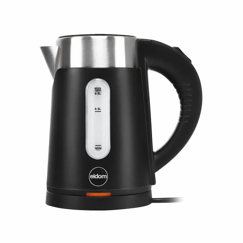 Eldom CZAJNIK BEZPRZEWODOWY C185C TRIPO CZARNY 1000W 0,8 L, BPA-FREE, IZOLOWANY, zdjęcie 1 z 12