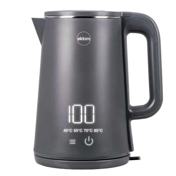 Eldom CZAJNIK BEZPRZEWODOWY C515S ORRA 1,8L 2000W, SZARY, 5 PROGRAMÓW 45,55,70,85,100°C, zdjęcie 1 z 12