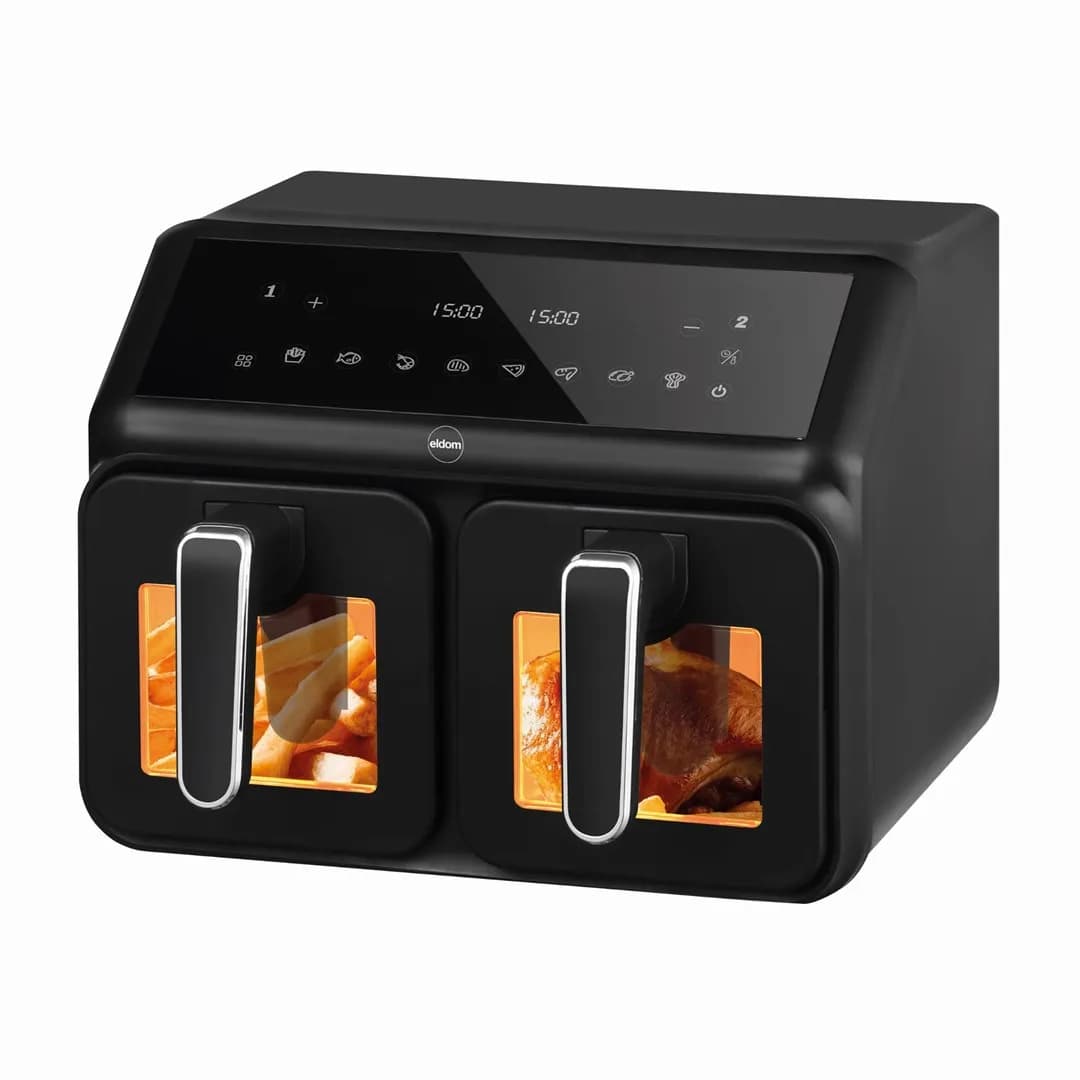 Eldom FRYTKOWNICA BEZTŁUSZCZOWA FR210 DUALCRISP 8L, zdjęcie 1 z 8