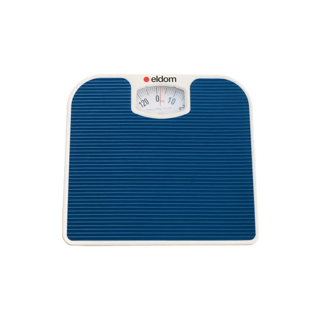 Eldom MECHANICZNA WAGA ŁAZIENKOWA BR2016N NIEBIESKA DO 130 KG, zdjęcie 1 z 8