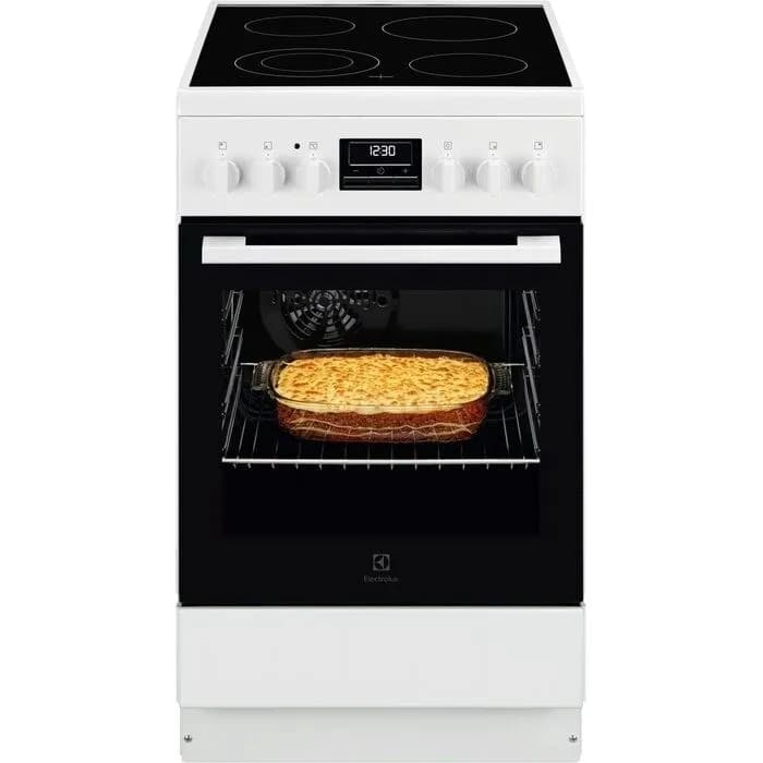Electrolux Kuchnia elektryczna LKR540266W 500 | HotAir termoobieg | Multilevel Cooking | biały, zdjęcie 1 z 11