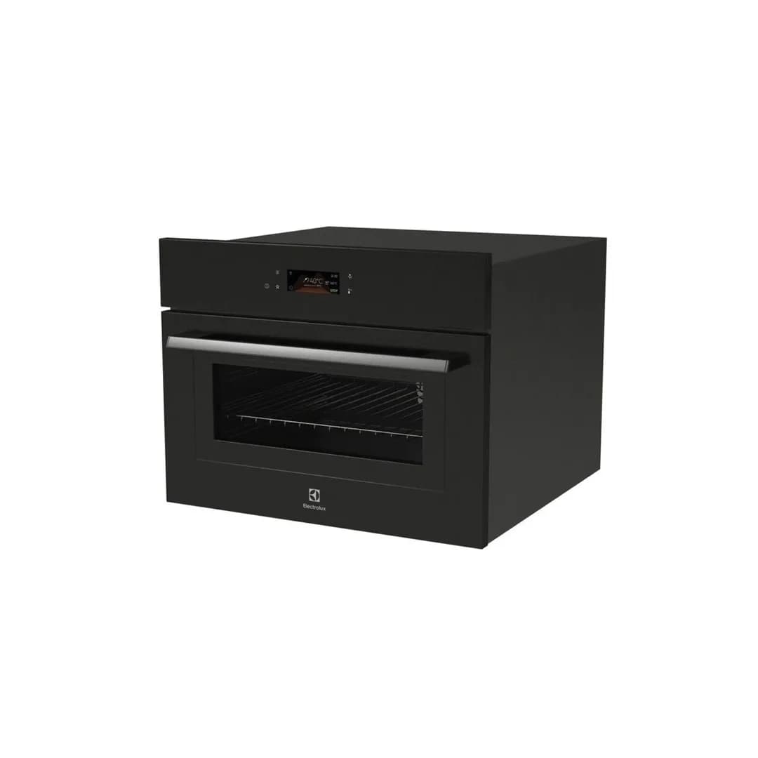 Electrolux Piekarnik z mikrofalą LVL8E09Z 45 cm 38 l | mikrofala | pyroliza | termoobieg | czarny, zdjęcie 1 z 5