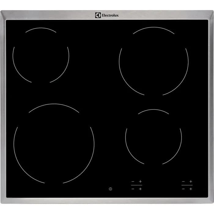 Electrolux Płyta ceramiczna EHF16240XK 60 cm | 4 pola | wskaźnik ciepła resztkowego | timer | czarny