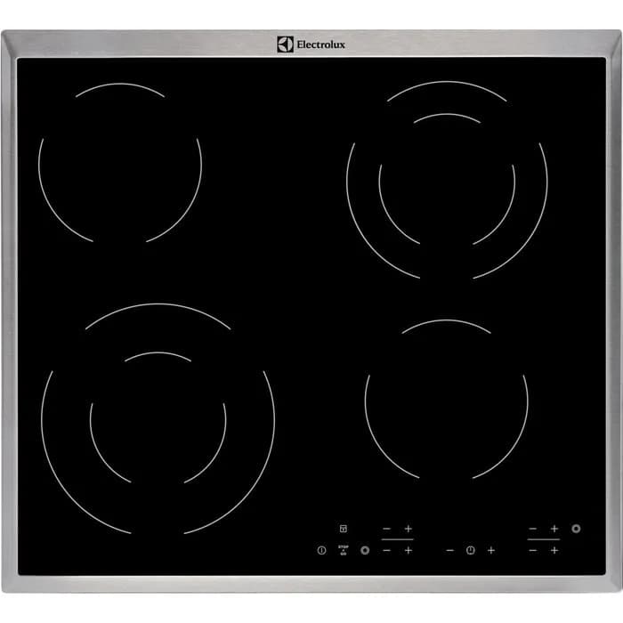 Electrolux Płyta ceramiczna EHF6342XOK 60 cm | 4 pola | wskaźnik ciepła resztkowego | timer | czarny, zdjęcie 1 z 2