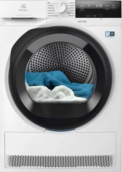 Electrolux Suszarka EW7DX385AP z pompą ciepła, 8kg, klasa E, 66dB, SensiCare, DelicateCare (OUTLET), zdjęcie 1 z 5