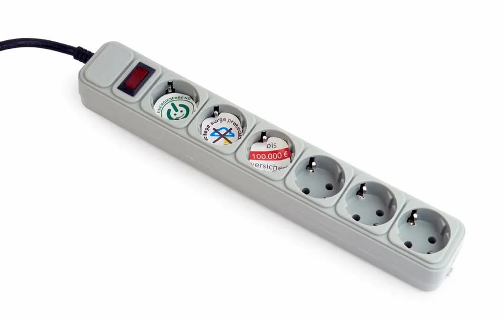 Energenie Listwa zasilająca SPG6-B-6C (1,8m; kolor szary), zdjęcie 1 z 2