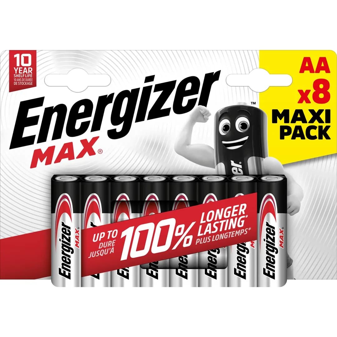 Energizer BATERIA MAX AA LR6. 8 szt. Opakowanie ECO, zdjęcie 1 z 2