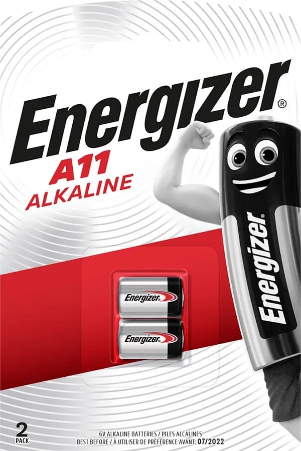 Energizer BATERIE SPECJALISTYCZNE ALKALINE E 11A A11 6V 2 SZTUKI, zdjęcie 1 z 2
