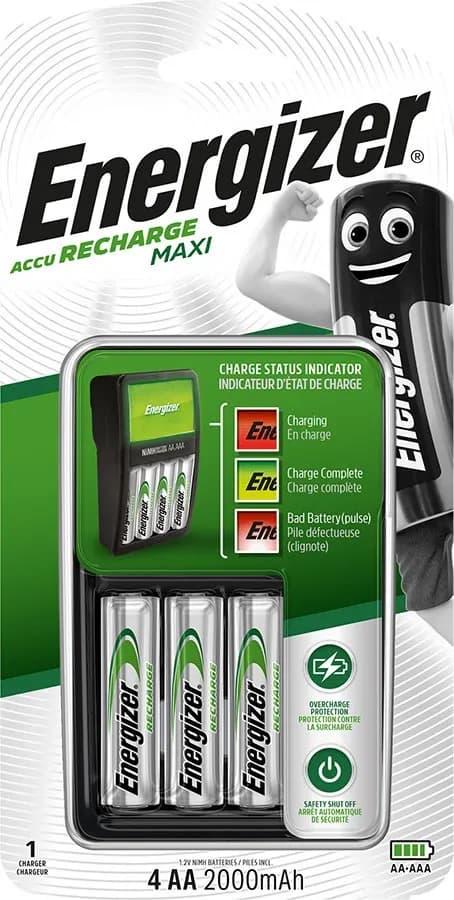 Energizer ŁADOWARKA MAXI+4AA ACCU HR6 POW+ 2000mAh