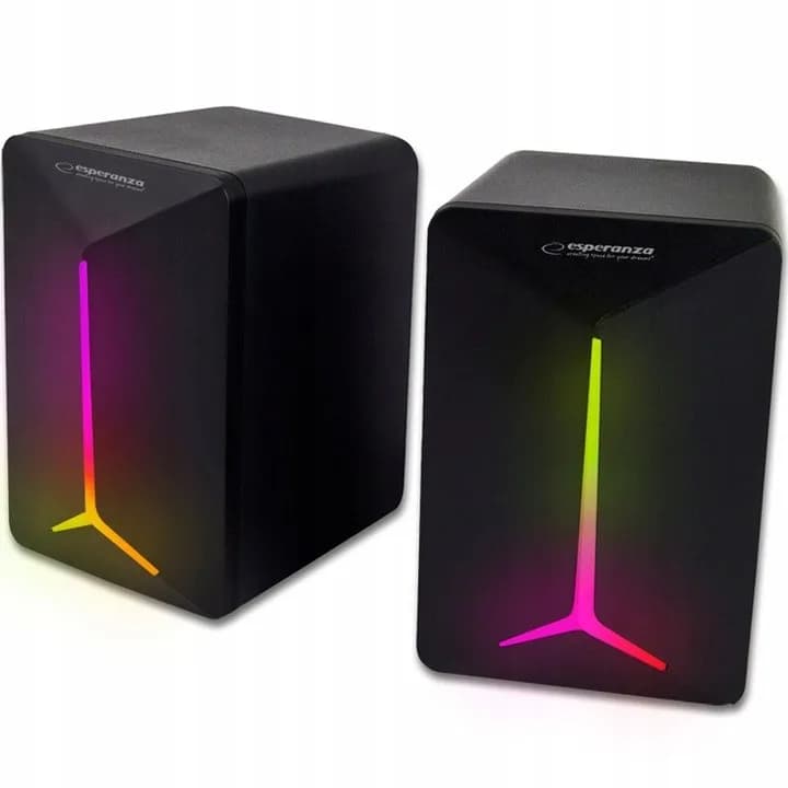 Esperanza GŁOŚNIKI 2.0 USB LED RAINBOW FREVO EGS105, zdjęcie 1 z 9