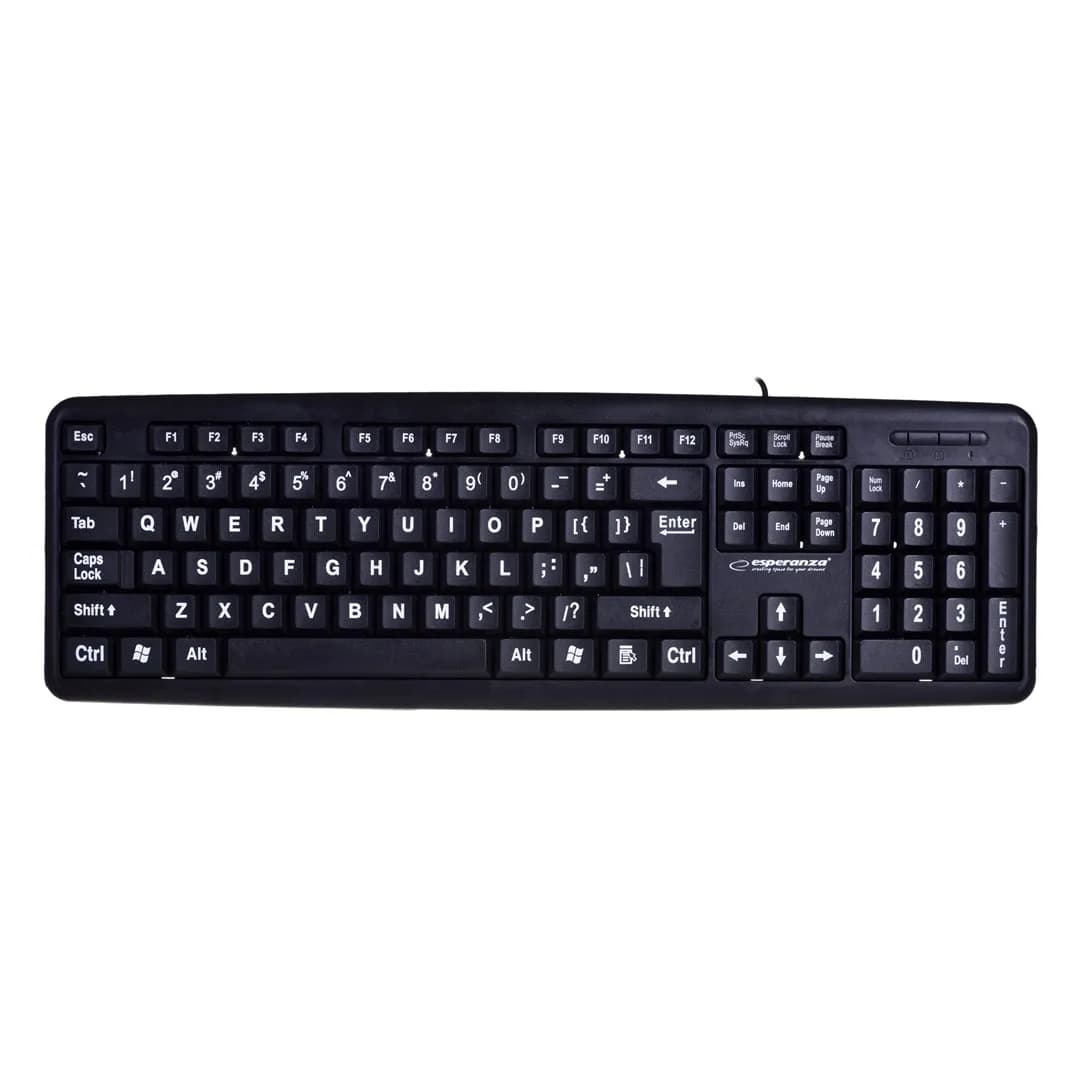Esperanza Klawiatura Florida EK129 (USB 2.0; (US); kolor czarny), zdjęcie 1 z 3