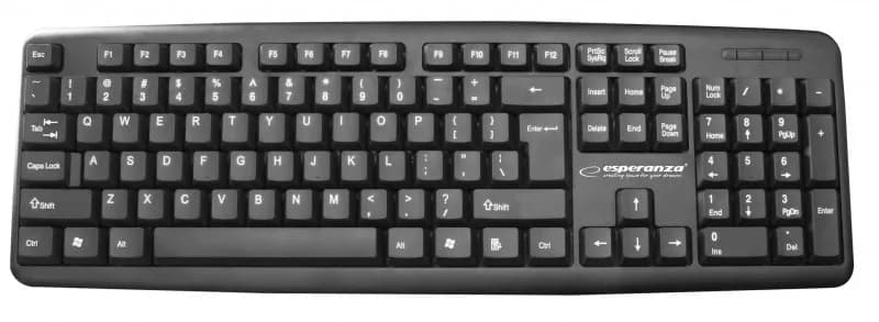 Esperanza Klawiatura membranowa AMARILLO EK134 (USB 2.0; (EU); kolor czarny), zdjęcie 1 z 8