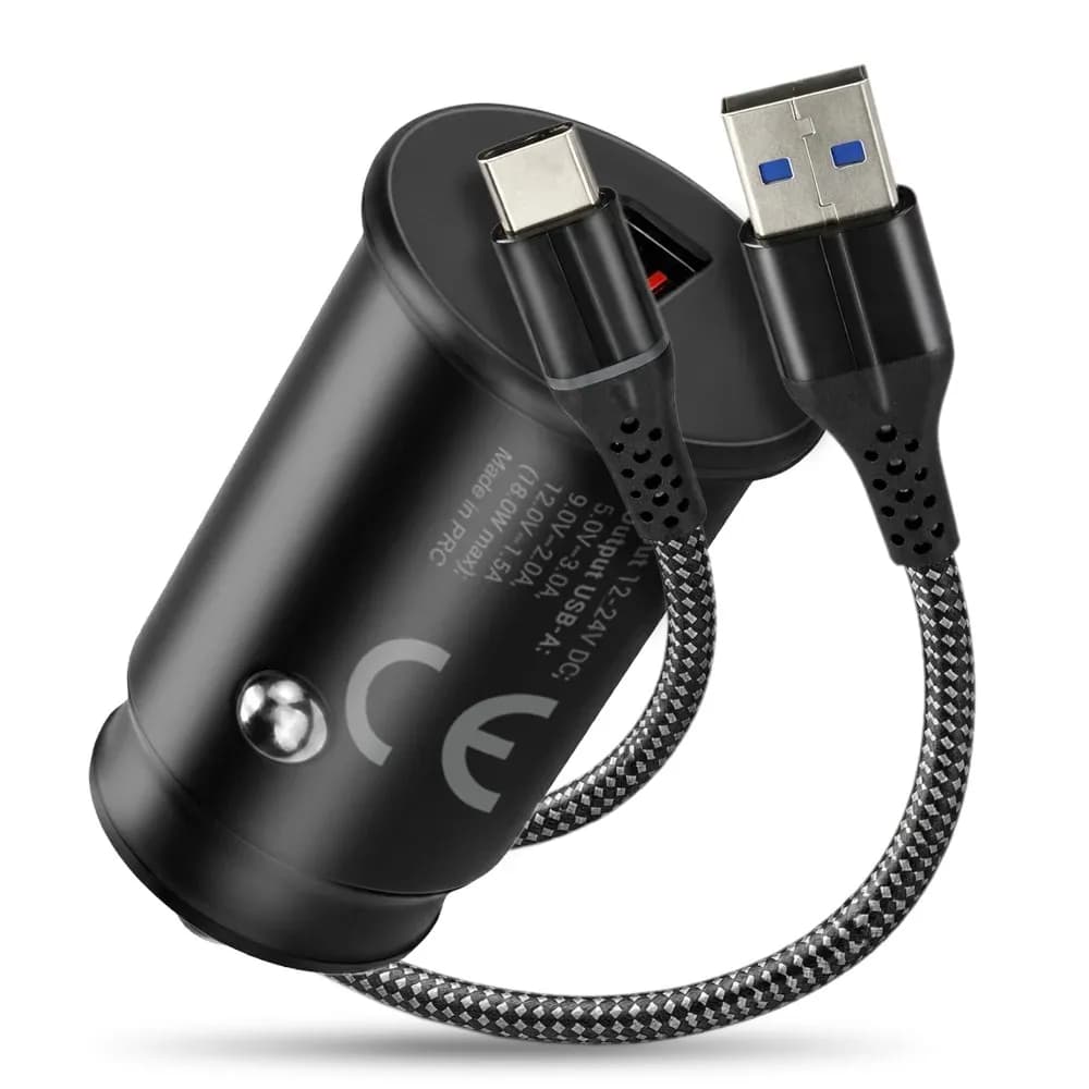 Everactive ŁADOWARKA SAMOCHODOWA 1 X USB CZARNA + KABEL CC-15QC, zdjęcie 1 z 10