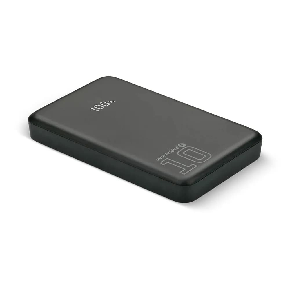 Everactive POWERBANK 10 000MAH, 1X USB, 2X USB-C, 20W, QC4+, WYŚWIETLACZ LCD, CZARNY EB-11QB, zdjęcie 1 z 8