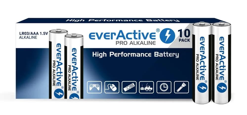 Everactive Zestaw baterii alkaliczne LR0310PAK (x 10), zdjęcie 1 z 3