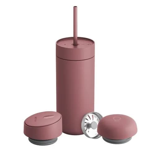 Fellow Kubek termiczny 473 ml Carter Move Mug 3w1 +3 nakrętki pudrowy różowy, zdjęcie 1 z 5