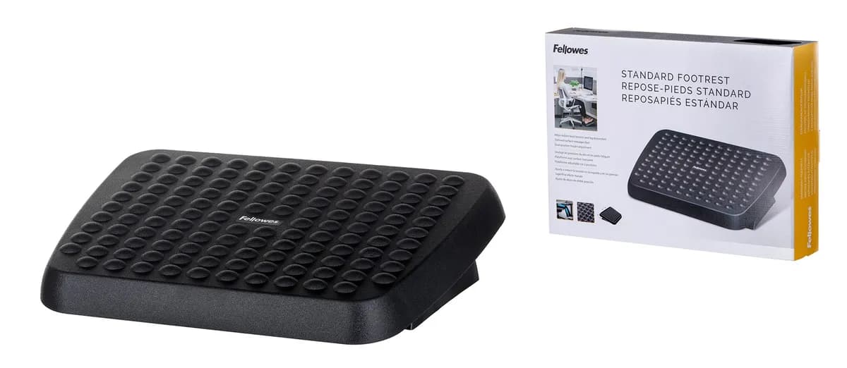 Fellowes Ergonomia podnóżek ergonomiczny biurowy pod stopy, czarny, zdjęcie 1 z 10