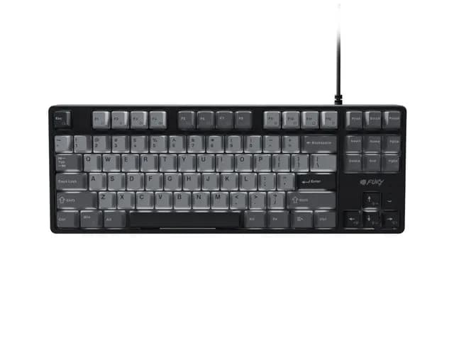 Fury KLAWIATURA DLA GRACZY KANABO K2 US BIAŁE PODŚWIETLENIE MECHANICZNA CZARNO-SZARA, zdjęcie 1 z 6