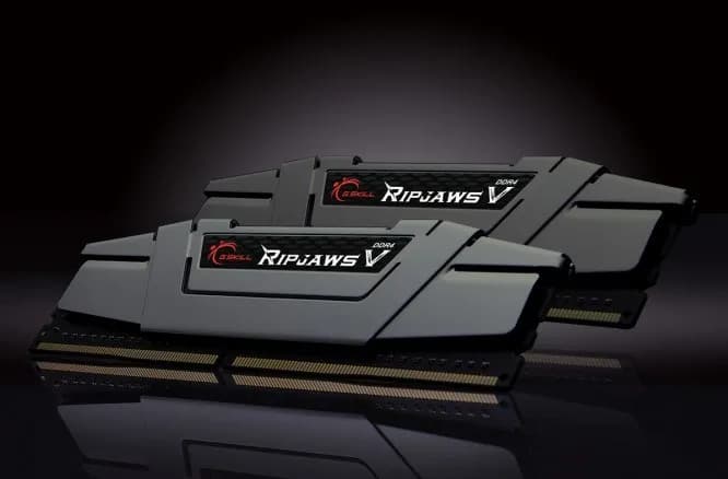G.skill RIPJAWSV DDR4 2X8GB 3200MHZ CL16 REV2 GREY F4-3200C16D-16GVGB, zdjęcie 1 z 3