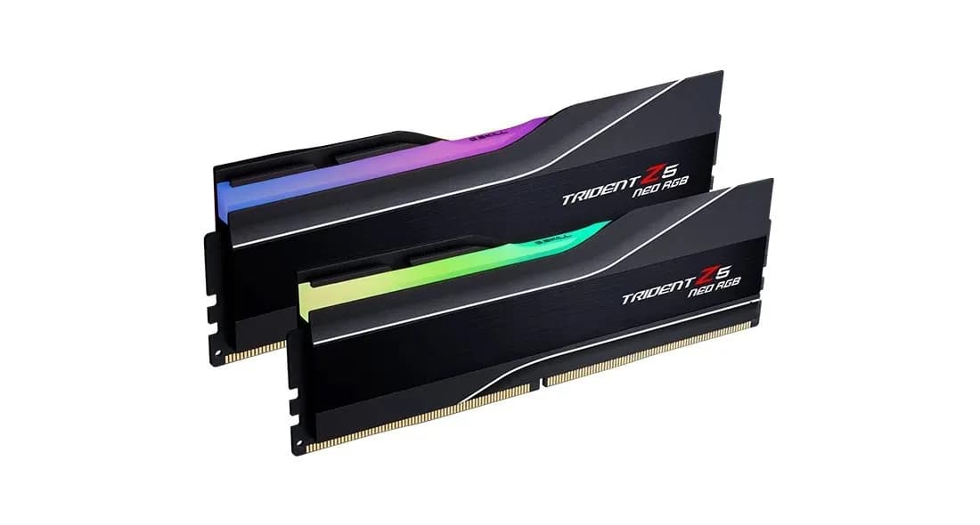 G.skill TRIDENT NEO AMD RGB DDR5 2X32GB 6000MHZ CL30 EXPO BLACK F5-6000J3040G32GX2-TZ5NR