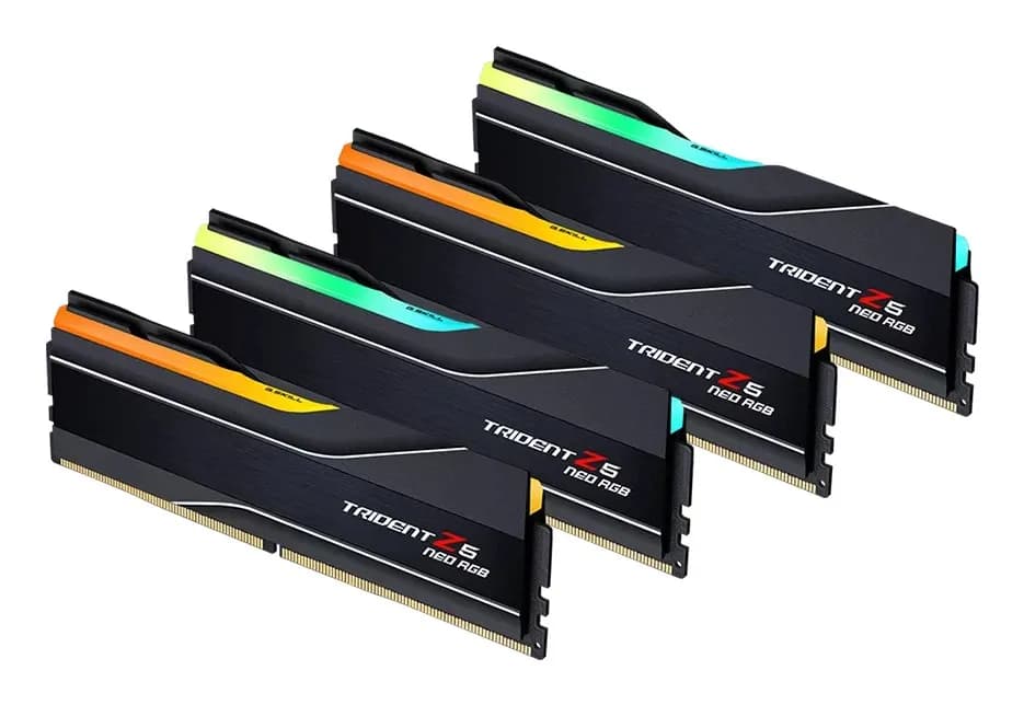 G.skill TRIDENT NEO AMD RGB DDR5 4X64GB 6000MHZ CL32 BLACK F5-6000J3244G64GX4-TZ5NR, zdjęcie 1 z 9
