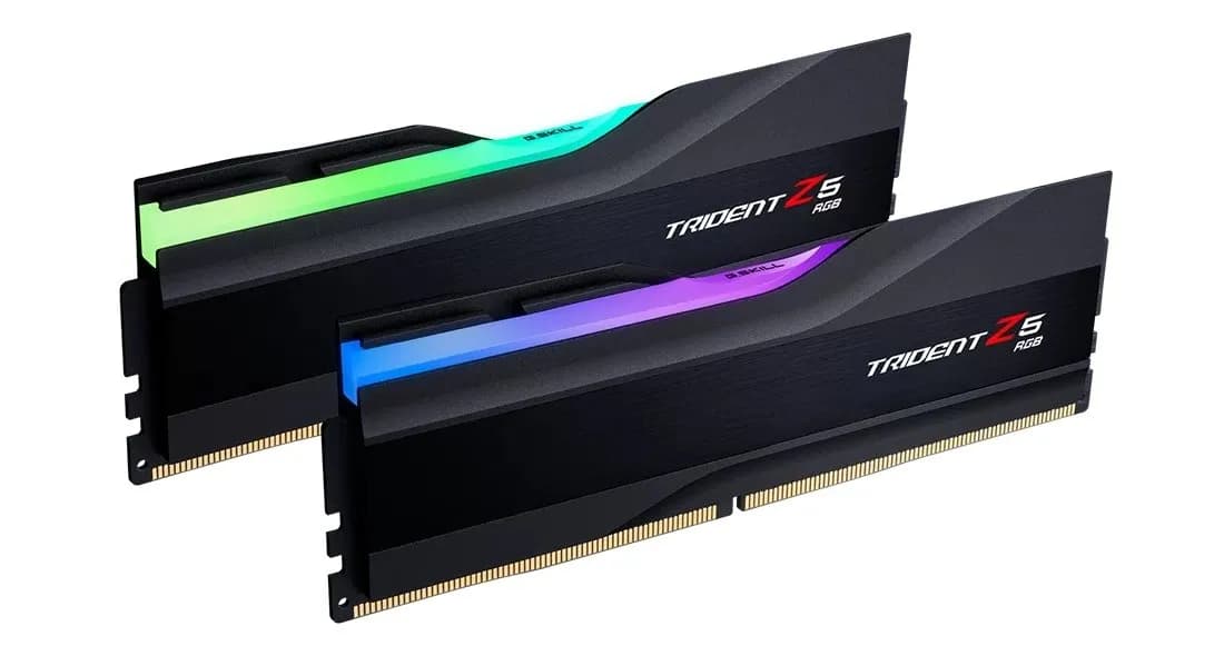 G.skill TRIDENT Z5 RGB DDR5 2X32GB 6400MHZ CL32 XMP3 BLACK F5-6400J3239G32GX2-TZ5RK