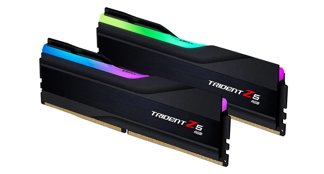 G.skill TRIDENT Z5 RGB DDR5 2X32GB 6800MHZ CL34 XMP3 BLACK F5-6800J3445G32GX2-TZ5RK, zdjęcie 1 z 5