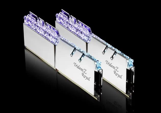 G.skill TRIDENTZ ROYAL RGB DDR4 2X16GB 3200MHZ CL16 XMP2 SILVER F4-3200C16D-32GTRS, zdjęcie 1 z 3