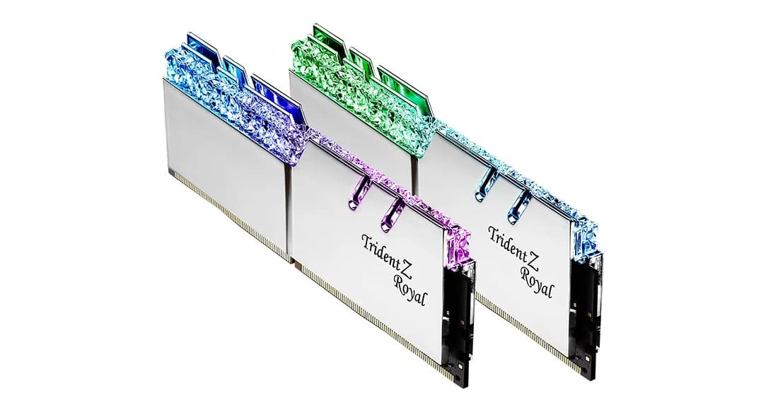 G.skill TRIDENTZ ROYAL RGB DDR4 2X16GB 3600MHZ CL18 XMP2 SILVER F4-3600C18D-32GTRS, zdjęcie 1 z 5