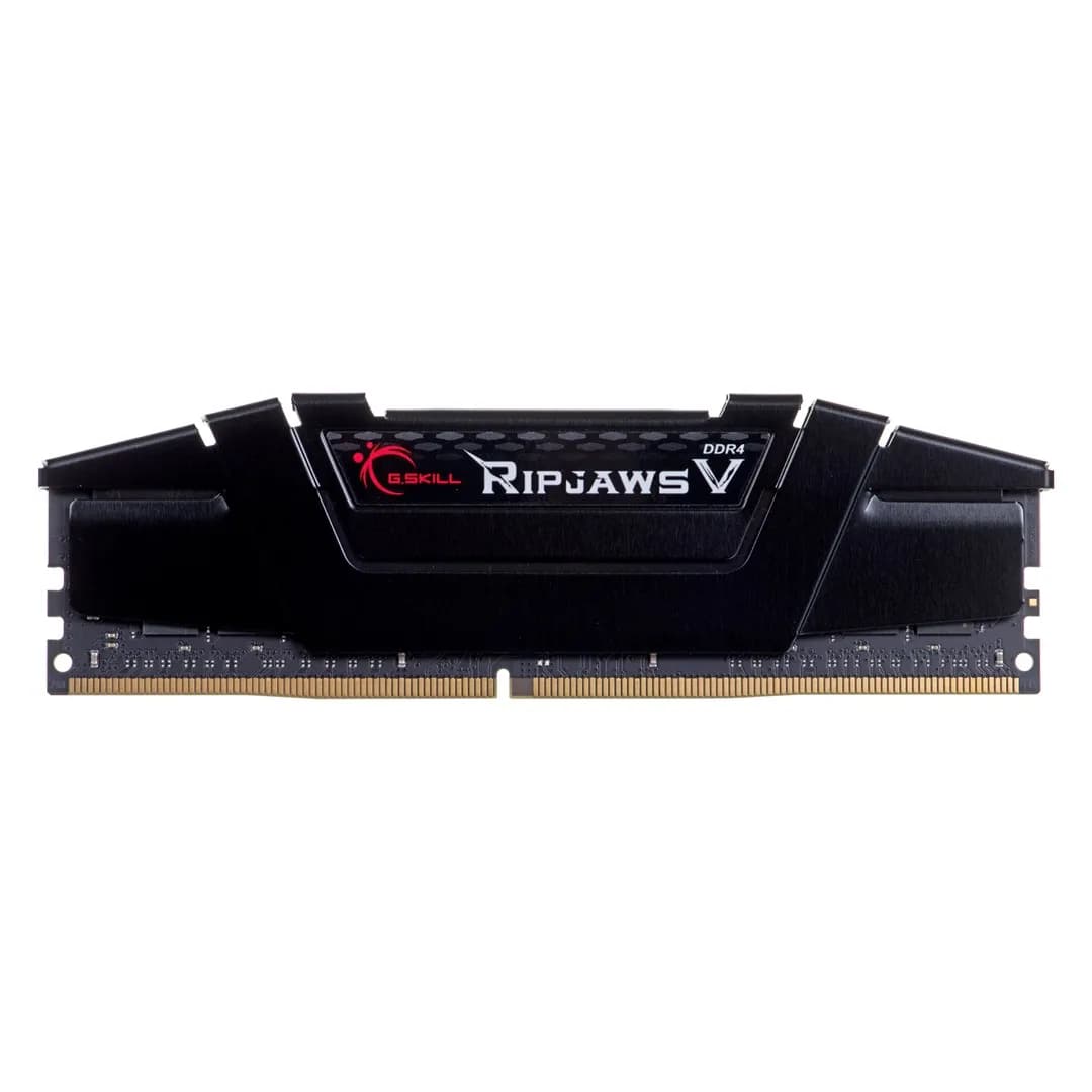 G.skill Zestaw pamięci RipjawsV F4-3200C16Q-64GVK (DDR4 DIMM; 4 x 16 GB; 3200 MHz; CL16), zdjęcie 1 z 3
