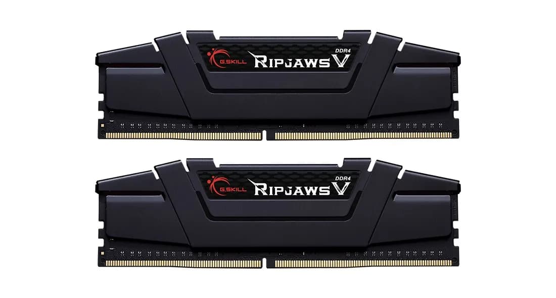 G.skill Zestaw pamięci RipjawsV F4-3600C18D-32GVK (DDR4 DIMM; 2 x 16 GB; 3600 MHz; CL18), zdjęcie 1 z 3