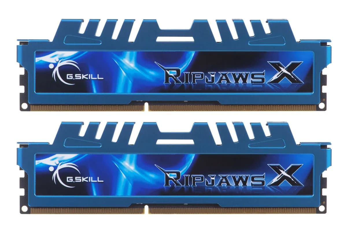 G.skill Zestaw pamięci RipjawsX F3-1600C9D-16GXM (DDR3 DIMM; 2 x 8 GB; 1600 MHz; CL9), zdjęcie 1 z 4