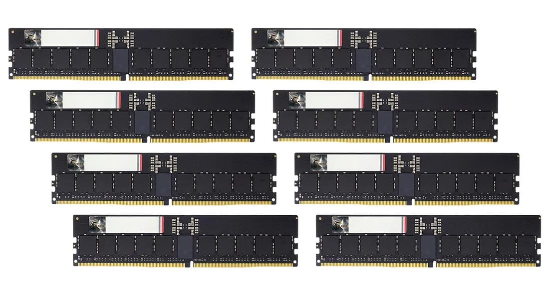 G.skill ZETA G5 NEO AMD DDR5 ECC-R 8X32GB 6800MHZ CL34 F5-6800R3445G32GE8-G5N, zdjęcie 1 z 2