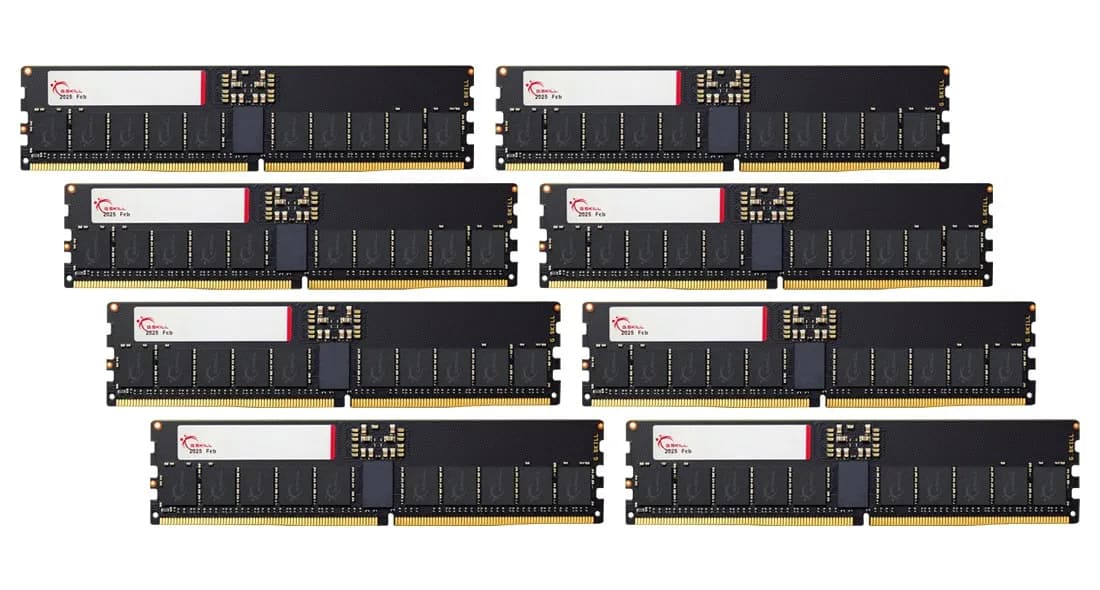 G.skill ZETA T5 NEO AMD DDR5 ECC-R 8X64GB 6400MHZ CL38 F5-6400R3848F64GE8-T5N, zdjęcie 1 z 2