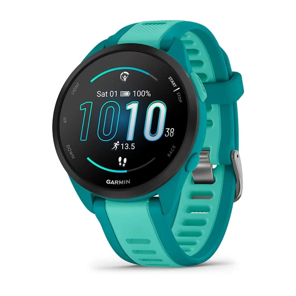 Garmin Zegarek sportowy Forerunner 165 Music AMOLED 43mm Turquoise/Aqua, zdjęcie 1 z 6