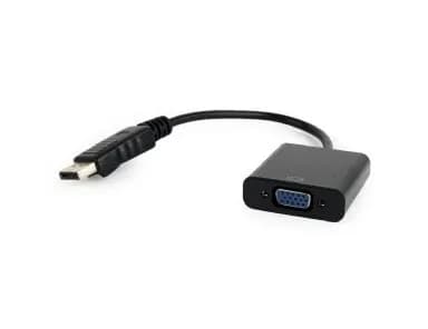 Gembird Adapter A-DPM-VGAF-02 (DisplayPort M - D-Sub (VGA) F; 0,15m; kolor czarny), zdjęcie 1 z 2