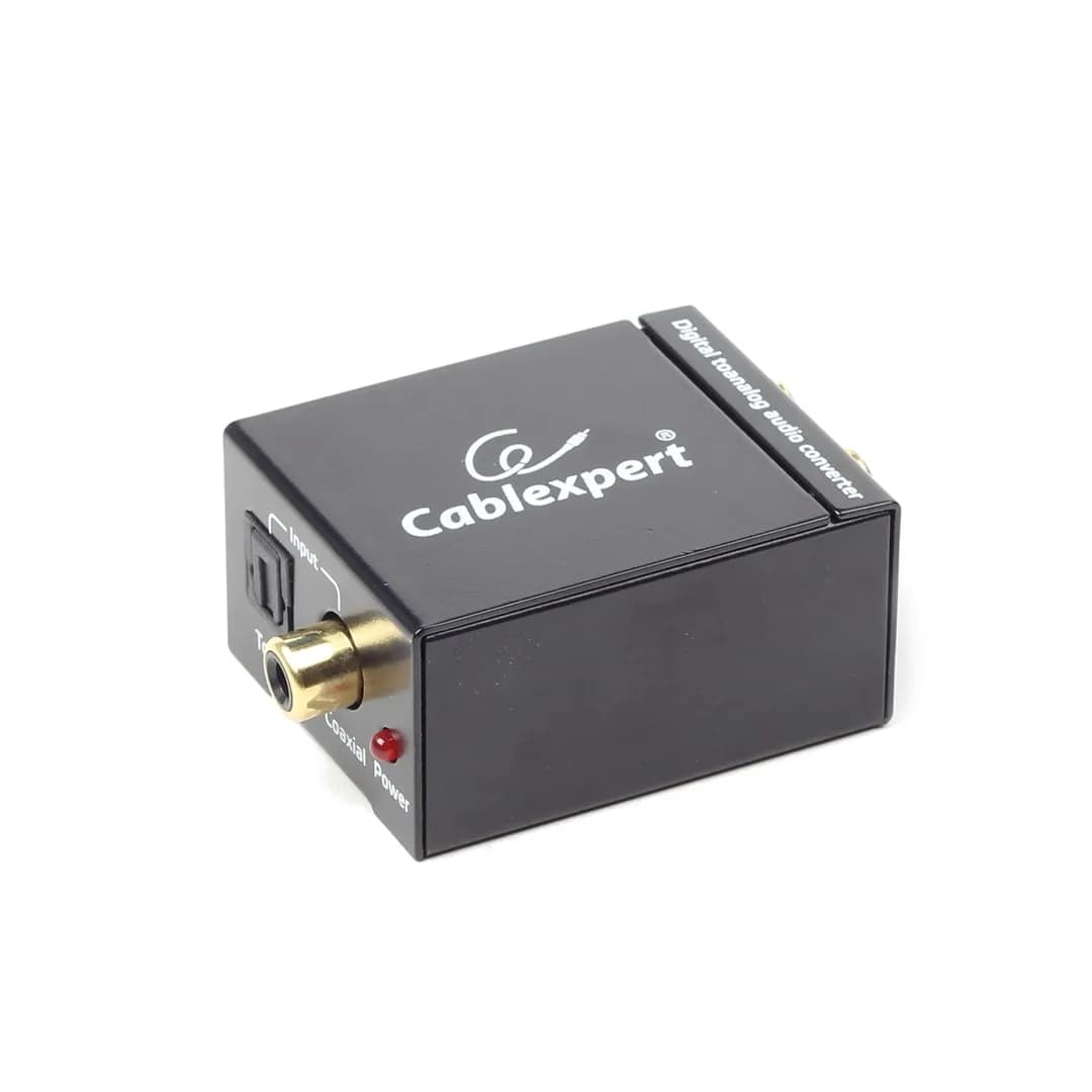 Gembird Adapter DSC-OPT-RCA-001 (Toslink - RCA ; kolor czarny), zdjęcie 1 z 7