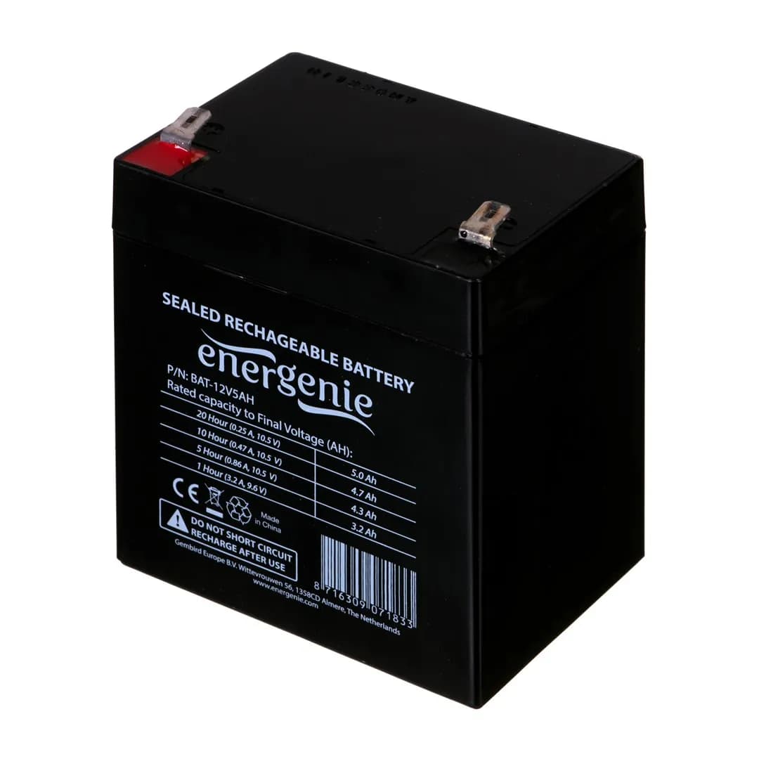 Gembird Akumulator uniwersalny BAT-12V5AH (5000mAh), zdjęcie 1 z 2