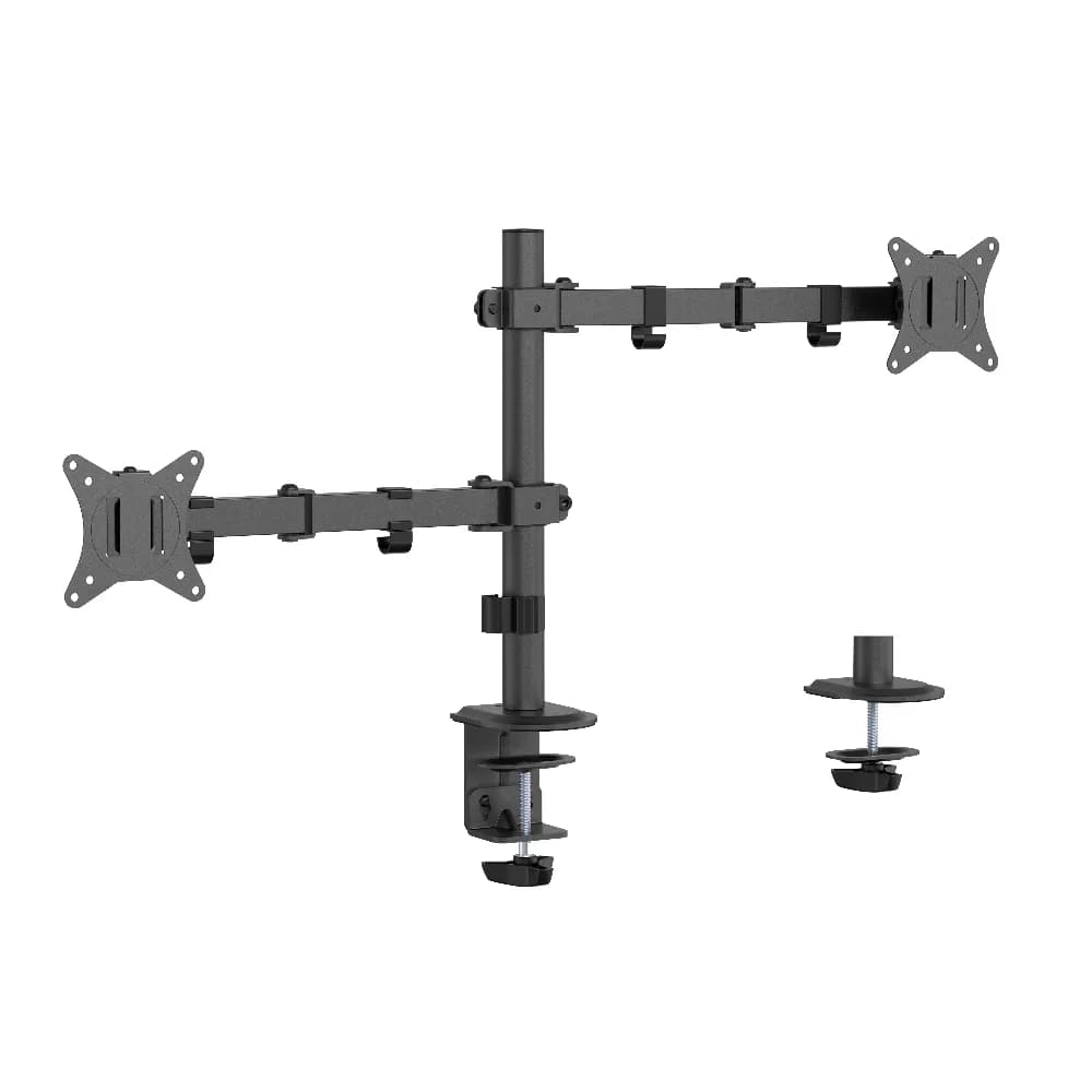 Gembird BIURKOWE REGULOWANE RAMIĘ/UCHWYT NA 2 MONITORY 17-32, VESA 100X100MM, DO 9 KG, zdjęcie 1 z 6