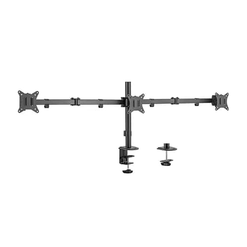 Gembird BIURKOWE REGULOWANE RAMIĘ/UCHWYT NA 3 MONITORY 17-27, 100X100MM, DO 7KG, zdjęcie 1 z 3