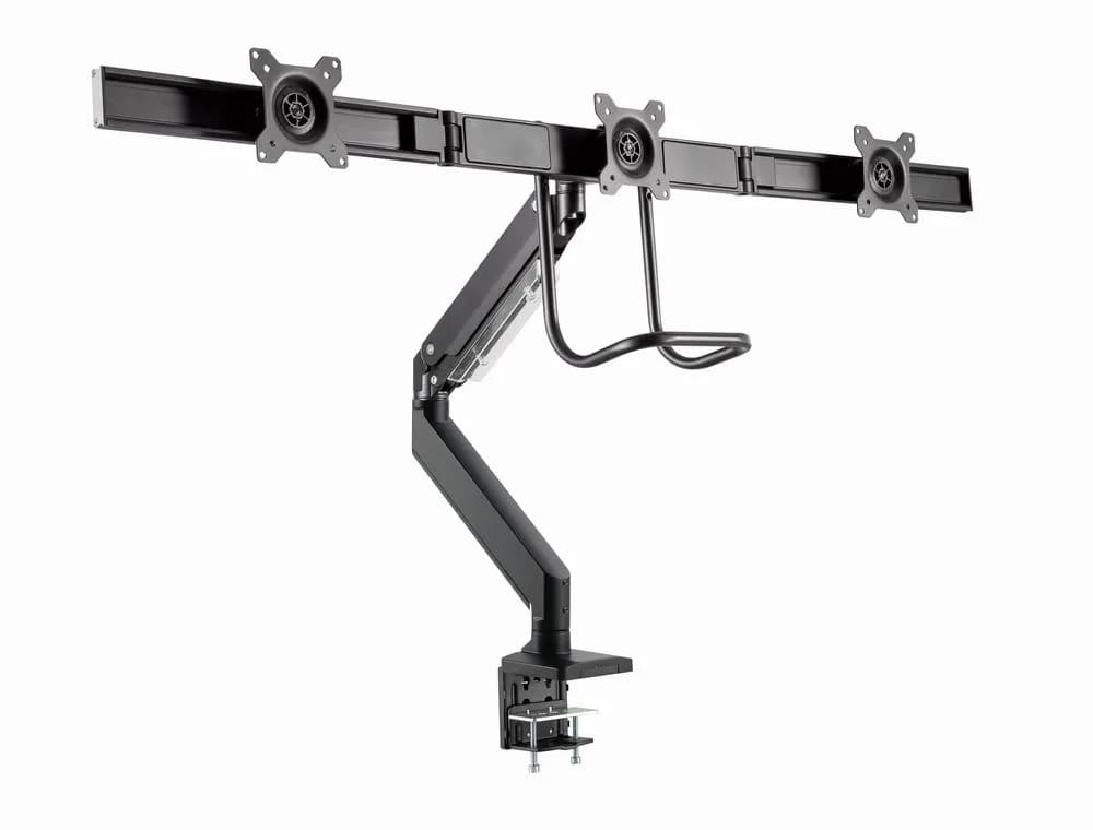 Gembird BIURKOWE REGULOWANE RAMIĘ/UCHWYT NA 3 MONITORY 17-27, VESA 100X100MM, DO 6 KG, zdjęcie 1 z 12