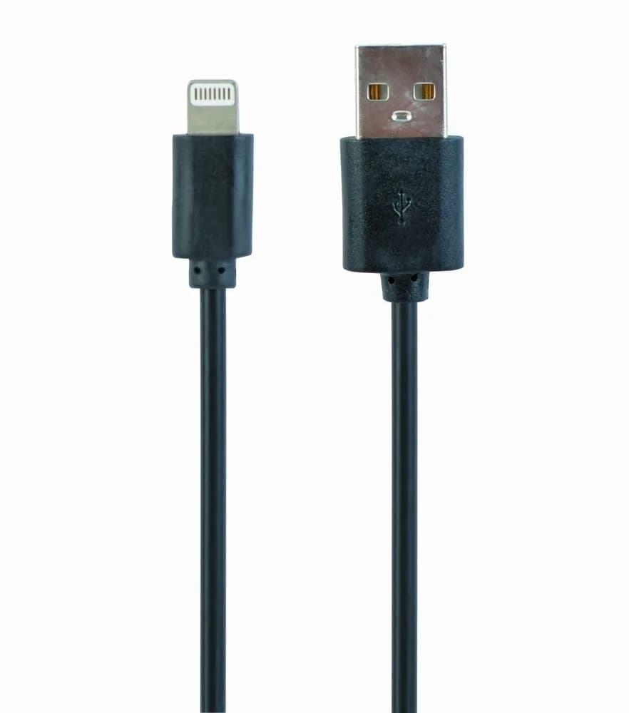 Gembird Kabel CC-USB2-AMLM-1M (USB 2.0 M - Lightning M; 1m; kolor czarny), zdjęcie 1 z 5