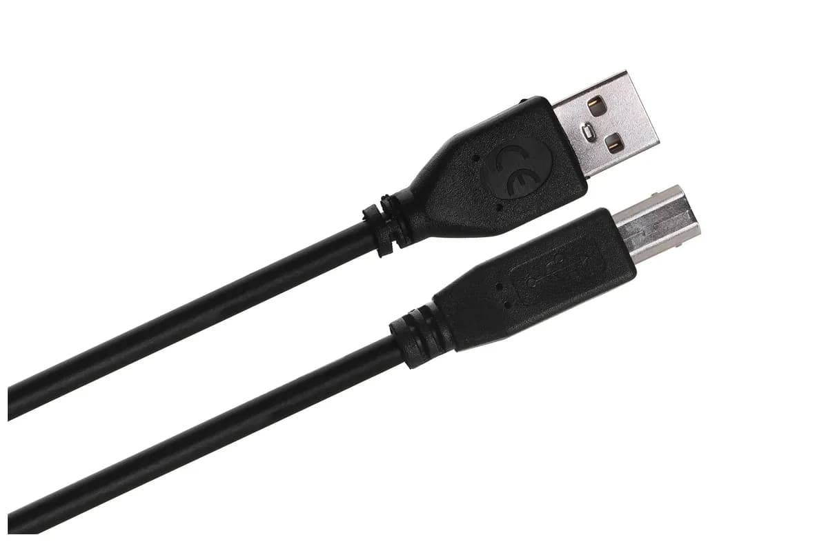 Gembird Kabel CCF-USB2-AMBM-10 (USB 2.0 typu A M - USB 2.0 typu B M; 3m; kolor czarny), zdjęcie 1 z 3