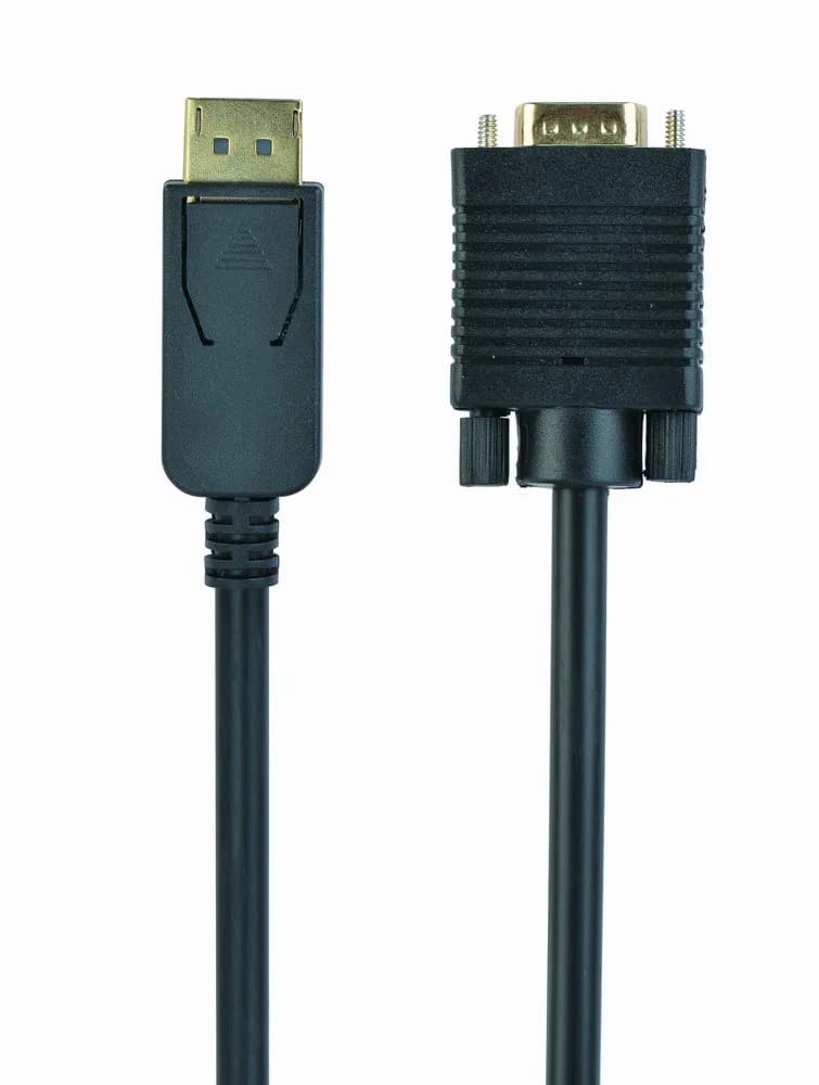 Gembird Kabel CCP-DPM-VGAM-6 (D-Sub (VGA) M - DisplayPort M; 1,8m; kolor czarny), zdjęcie 1 z 4