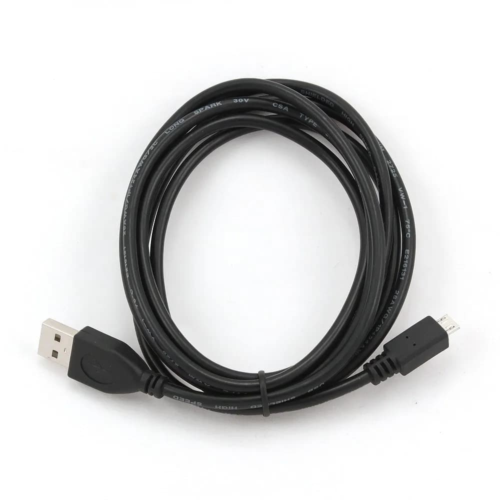 Gembird Kabel CCP-MUSB2-AMBM-1M (Micro USB M - USB M; 1m; kolor czarny), zdjęcie 1 z 2