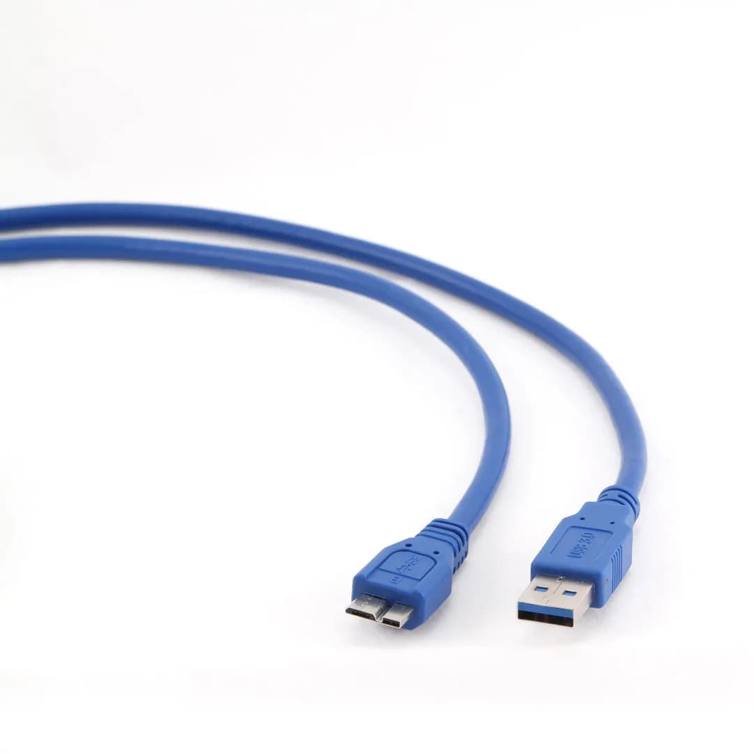 Gembird Kabel CCP-MUSB3-AMBM-0.5M (USB M - Micro USB M; 0,50m; kolor niebieski), zdjęcie 1 z 2