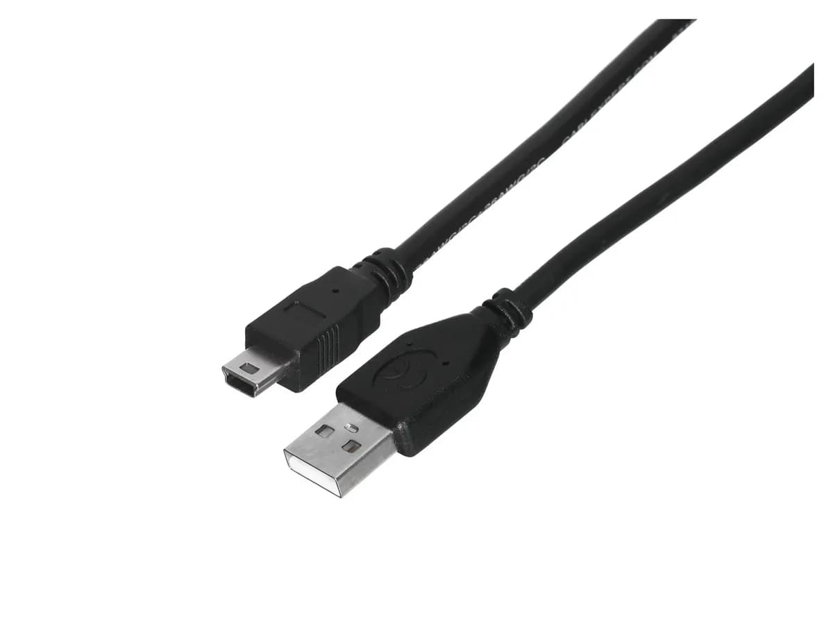 Gembird Kabel CCP-USB2-AM5P-6 (USB M - Mini USB M; 1,8m; kolor czarny), zdjęcie 1 z 3
