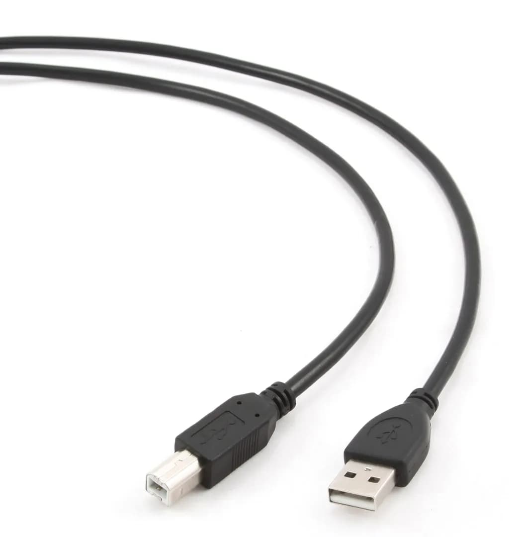 Gembird Kabel CCP-USB2-AMBM-6 (USB 2.0 typu A M - USB 2.0 typu B M; 1,8m; kolor czarny), zdjęcie 1 z 2