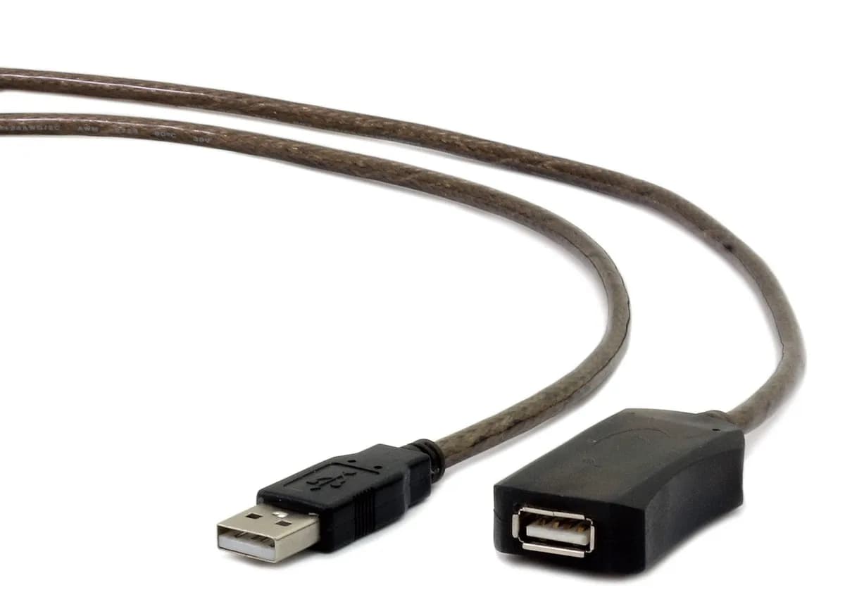 Gembird Kabel UAE-01-5M (USB 2.0 M - USB 2.0 F; 5m; kolor czarny), zdjęcie 1 z 2